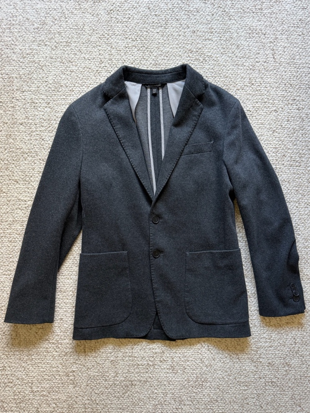 Banana Republic Men's Charcoal Knit Sport Coat Blazer